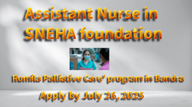 SNEHA foundation - Romila Palliative Care' program in Bandra