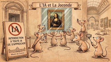 L'IA et La Joconde : les images que vous avez créé avec l'IA sont-elles des oeuvres d'art ?