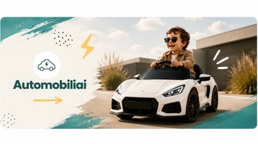 elektromobiliai vaikams