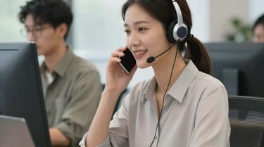 A friendly mentor guiding a student through career planning with charts and notes