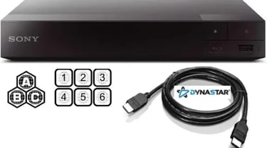 Region Free BLU-Ray Player Compatible with Sony BDP-BX370 with WiFi Multi Region Code Free 