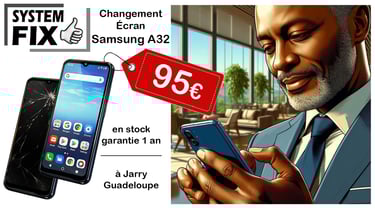 écran SAMSUNG A32 Guadeloupe