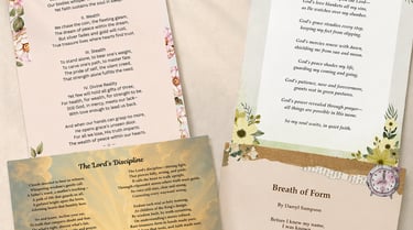 A collection of Christian poetry by Darryl Sampson featuring inspirational poems on faith, strength, and God's presence.