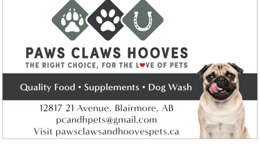 Paws Claws and Hooves Blairmore AB