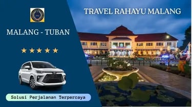 Travel Rahayu Malang, rute Malang ke Tuban, menggunakan mobil avanza putih