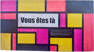 Toile tableau lampe Ligne couleurs maxime Risbourque