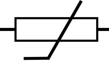circuit symbol for a thermistor