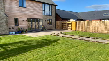 landscaping work carried out by lakes building and plastering services in malvern