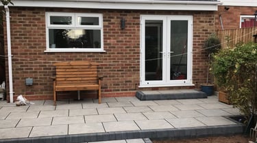 a home extension and patio finished to a high quality standard in evesham