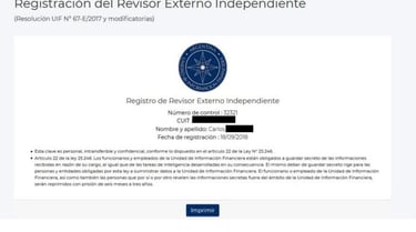 Informe Final Revisor externo independiente UIF