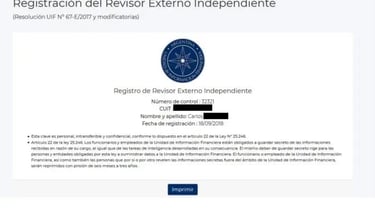 Informe Final Revisor externo independiente UIF
