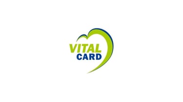 a logo for a company called vital card