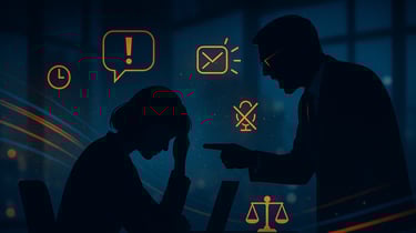 Ilustração: Assédio Moral e Sexual