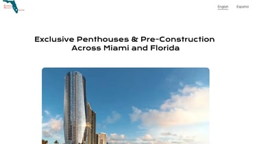 WebPro247 I Example Exclusive Penthouses and Preconstructions in Miami I Margarita Rosa Budina