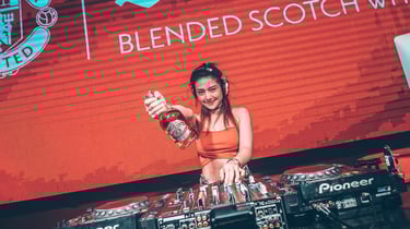 DJ performance in a Chivas Party in Phnom Penh Cambodia