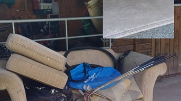 Before and after furniture removal in Worcester by Hilton’s team