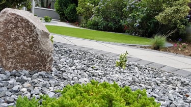Aggregates & rocks, curvey path and circle lawn Romford - Hornchurch - Brentwood - Upminster