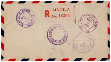 1934 Phillipines First Day Cover envelope featuring the first ever basketball stamp for the eastern 