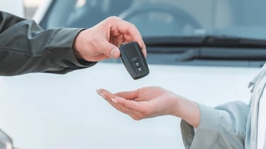 car delivery with key