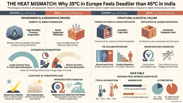Why high heatwave in Europe than India?
