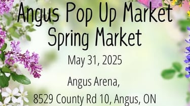 Angus Pop Up Market 'Spring Market' flyer