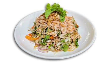 Gỏi tép hoa chuối tại nhà hàng Bếp Dì Toàn - Top 1 nhà hàng ngon quận Tân Bình