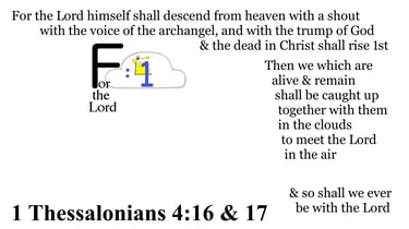 1 Thessalonians 4:16 & 17 Say it slow