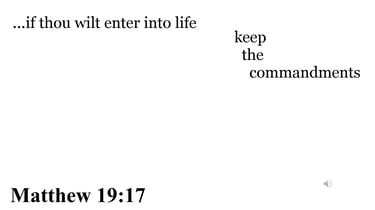 Matthew 19:17 You should see