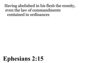 Ephesians 2:15 You should see