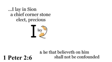 1 Peter 2:6 Say it slow