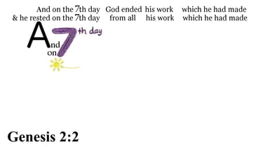 Genesis 2:2 Say it slow