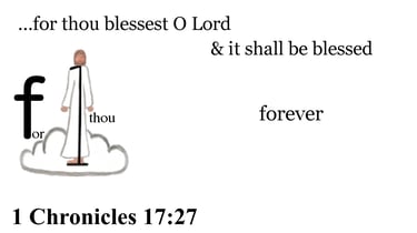 1 Chronicles 17:27 Say it slow