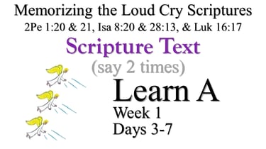 Learn A (Days 3-7)
