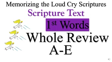 Scripture Text 1st Words
