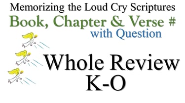 K-O Book, Chapter & Verse # Whole Review with Question