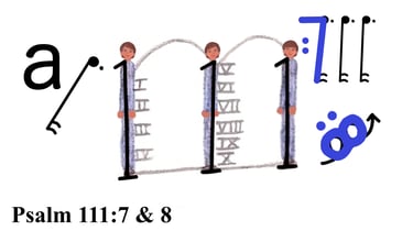 Psalm 111 7 & 8 Say 1st words