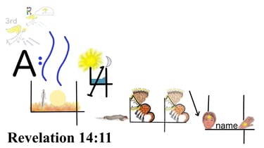 Revelation 14:11 Say 1st words