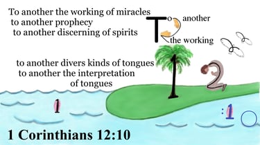 1 Corinthians 12:10 Say 3 times