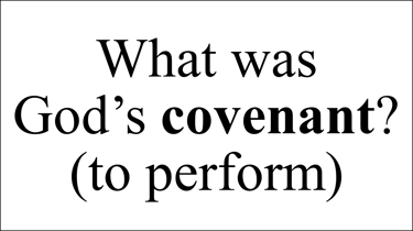 Deuteronomy 4:13 And he declared unto you his covenant, which he commanded you to perform,