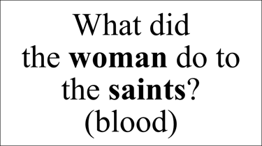 Revelation 17:6 Say question