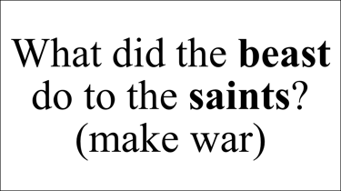Revelation 13:7 Say question