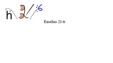 Exodus 21:6 h
