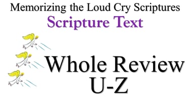 U-Z Scripture Text Whole Review