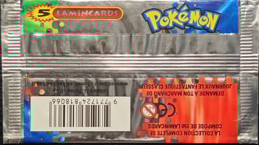 Booster Lamincards pokémon série 1 5 cartes back