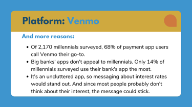 Media strategy for a start-up online bank