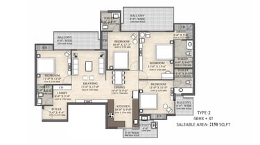 4BHK+4T Irish Platinum