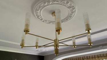 Brass Lounge Chandelier