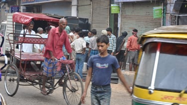 rickshaw rider in Ajmer, Rajasthan, India