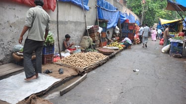 Arakashan Road market, New Delhi, India