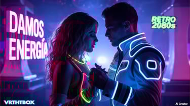 canción DAMOS ENERGÍA, Disco, dance, retro. VRTHTBOX music 80s